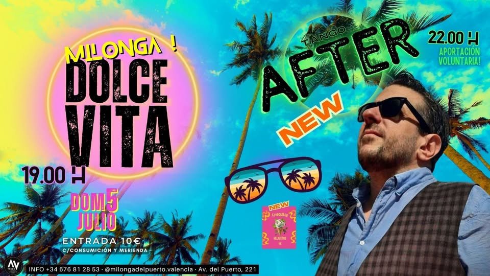 Milonga Dolce Vita + After poster