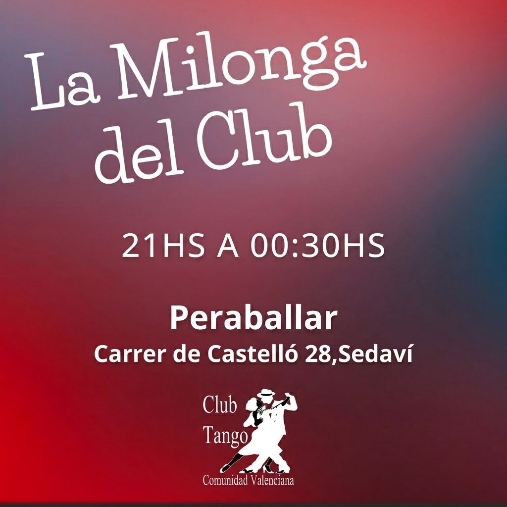 Milonga del Club poster