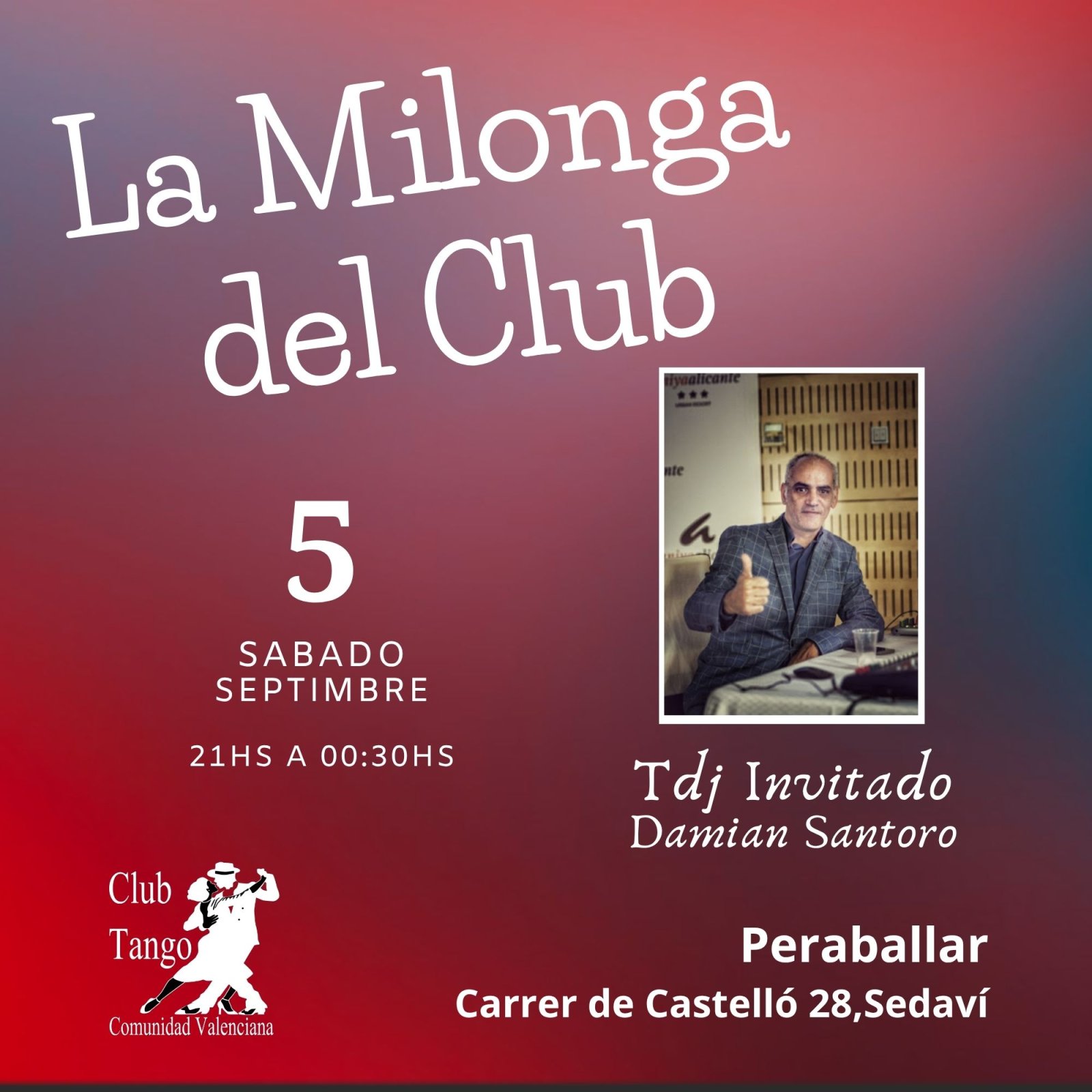 Milonga del Club poster